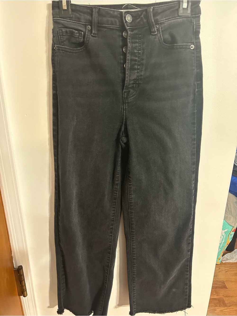 Hidden Women's Black Washed Straight Jeans
